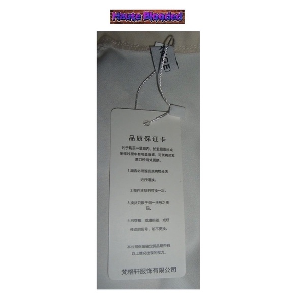 Fang Exuan Ivory & Pink Cheongsam Dress Chinese Floral Fans Wearable Artwork NWT - Picture 10 of 11